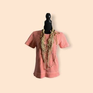 J. Crew Neon Short Sleeve Sweatshirt Cotton Size S Style 01225